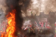 <p>Protest rolnik&oacute;w 15 lutego we Wrocławiu</p>