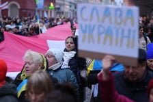 Protest przeciwko wojnie w Ukrainie, luty 2023, Wrocław