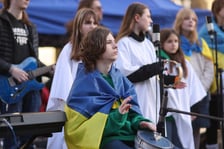 <p>Uroczystości związane z drugą rocznicą wybuchu wojny w Ukrainie (24 lutego 2024)</p>