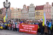 <p>Uroczystości związane z drugą rocznicą wybuchu wojny w Ukrainie (24 lutego 2024)</p>