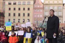 <p>Uroczystości związane z drugą rocznicą wybuchu wojny w Ukrainie (24 lutego 2024)</p>