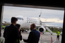 Uroczysta inauguracja połączenia lotniczego pomiędzy Wrocławiem a Helsinkami