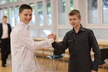 Uczniowie SP nr 29 przed egzaminem z j. polskiego