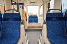Wnętrze wrocławskiej Pesy Twist 146N.