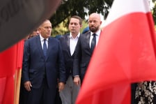 Uroczystości związane z obchodami 80. rocznicy Powstania Warszawskiego przy pomniku rotmistrza Witolda Pileckiego we Wrocławiu