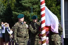Przysięga wojskowa żołnierzy 10. Wrocławskiej Brygady Łączności