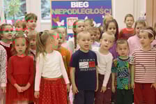 Bieg przedszkolaków z okazji Dnia Niepodległości