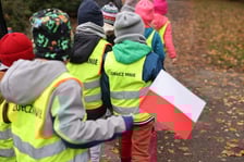 Bieg przedszkolaków z okazji Dnia Niepodległości