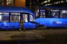 Zderzenie dwóch tramwajów na placu Dominikańskim we Wrocławiu
