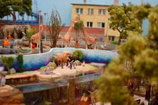 Miniaturowe ZOO w Kolejkowie, makieta
