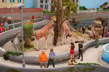 Miniaturowe ZOO w Kolejkowie, makieta