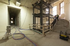 Remont budynku farmacji  na rogu ulic Szewskiej i Grodzkiej