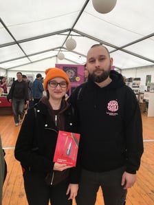<p>15. Targi Książki Regionalnej Silesiana na placu Solnym do niedzieli 10 maja &ndash; Pani Natalia i Pan Igor ze Szczecina</p>