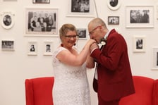 Agnieszka Gil i Piotr Gawałko ślubowali sobie miłość w bibliotece