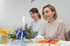 <p>Anna Wyszkoni spotkała się z seniorami w Dziennym Domu Pomocy przy Skoczylasa 8 w Leśnicy</p>