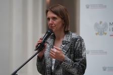 <p>Minister kultury i dziedzictwa narodowego Hanna Wr&oacute;blewska</p>