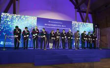 Uroczystość otwarcia Industrial Bank of Korea we Wrocławiu.