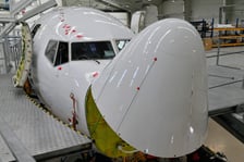 Wroclaw Aircraft Maintenance Services, w skrócie WAMS, czyli wrocławska baza serwisowa Ryanaira. Zdjęcie z 2023 roku