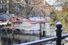 Prace trwające przy budowie Kładki św. Antoniego
