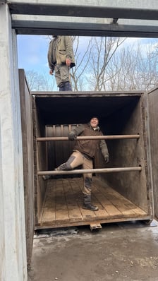 Przygotowania do transportu Csülöka, samca nosorożca z Węgier, który będzie partnerem Marusi