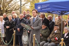 Uroczystości pod Pomnikiem Ofiar Zbrodni Katyńskiej we Wrocławiu