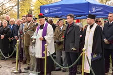 Uroczystości pod Pomnikiem Ofiar Zbrodni Katyńskiej we Wrocławiu