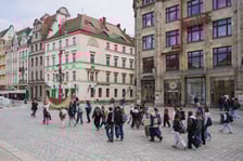 Akcja „Uczniowie listy piszą i wysyłają” na wrocławskim Rynku