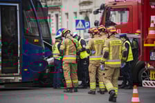 <p>Kolizja tramwaju z samochodem osobowym przy ul. Grabiszyńskiej, 16.04.2026</p>