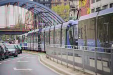 <p>Kolizja tramwaju z samochodem osobowym przy ul. Grabiszyńskiej, 16.04.2026</p>