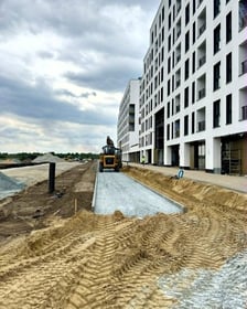 Budowa Alei Architektów na Nowych Żernikach (zdjęcie z maja 2026)