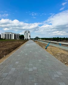 Budowa Alei Architektów na Nowych Żernikach (zdjęcie z maja 2026)