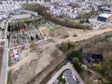 Budowa tramwaju na Swojczyce. W tym miejscu powstanie pętla i duży parking P+R