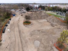 Budowa tramwaju na Swojczyce. W tym miejscu powstanie pętla i duży parking P+R