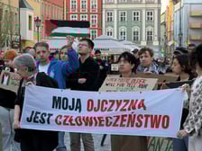 <p>Protest przeciw karze śmierci wprowadzonej w Izraelu, Wrocław 17.04.2026</p>