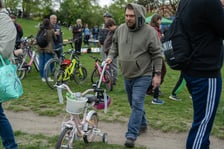 "Rowerowa mobilizacja" - przejazd z Parku Kasprowicza do Parku Tołpy