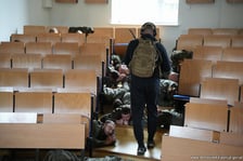 Ćwiczenia w ramach akcji Kryzys-26 na terenie AWL we Wrocławiu