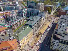 <p>Budowa węzła Drobnera-Dubois. Zdjęcie z 22 kwietnia 2026. Spojrzenie na ulicę Dubois&nbsp;</p>