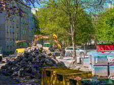 <p>Prace na podw&oacute;rku w obrębie Szczęśliwej, Lwowskiej, Pereca i Jemiołowej</p>