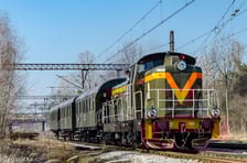 Jeden z wrocławskich retro pociągów