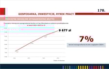 <p>Przeciętne miesięczne wynagrodzenie brutto, infografika.</p>