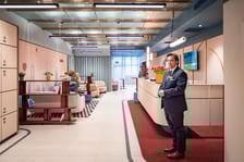 <p>Wnętrza hotelu B&amp;B Hotels Polska w budynku Banku Zachodniego WBK, a wcześniej dawnej Miejskiej Kasy Oszczędności (Rynek, Wrocław)</p>