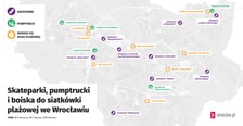 Skateparki, pumptrucki i boiska do siatkówki plażowej we Wrocławiu