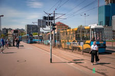 Uszkodzony pantograf w tramwaju na Pl. Jana Pawła II - 5 maja 2026 r.