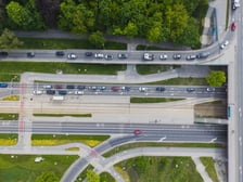 Korki na południu Wrocławia w pierwszy dzień roboczy po zamknięciu ul. Gazowej