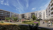 TBS Wrocław rozstrzygnął przetarg na budowę 200 mieszkań na tani wynajem na Brochowie - wizualizacja