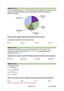 Egzamin ósmoklasisty 2026 z CKE: arkusz z matematyki