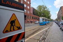 Naprawa uszkodzonego torowiska na ulicy Pułaskiego (13 maja 2026)