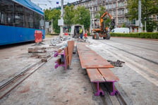 Wymiana zwrotnicy na Rondzie Reagana