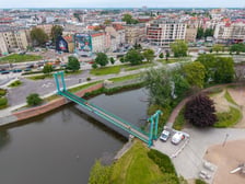 Pierwszy dzień remontu Żabiej Kładki - Kładki Bielarskiej