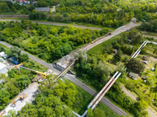 Remont pierwszego wiaduktu na ulicy Gazowej - tego od strony Międzyleskiej (zdjęcie z 22 maja)
